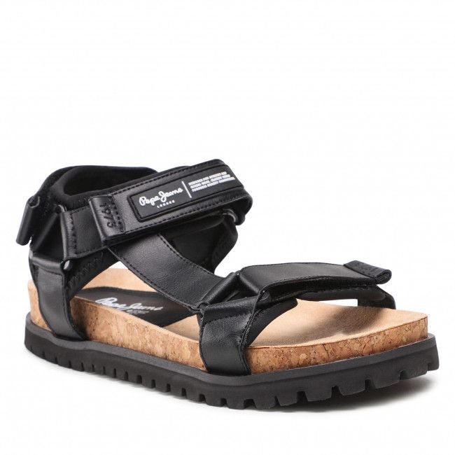 Sandali PEPE JEANS - Urban Sandal Cork PMS90094 Black
