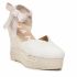 Espadrillas MANEBI - Heart Shape Wedges O 7.0 Wh White Organic Hemp