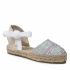 Espadrillas MANEBI - Flat Valenciana T 1.6 P0 Pastel Silver Shades Lame