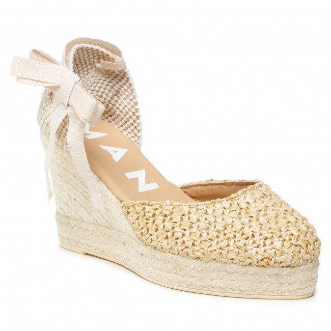 Espadrillas MANEBI - Wedge Valenciana W 2.7 WV Raffia Net Raffia