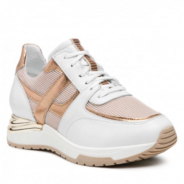 Sneakers SIMEN - 4951A Biały/Złoty Sneakers SIMEN - 4951A Biały/Złoty