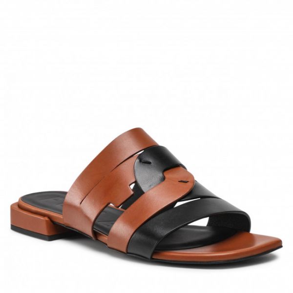 Ciabatte FURLA - Lipari YF11LPR-A.0194-GHN00-4-401-20-IT-3900 S Cognac h/Nero Ciabatte FURLA - Lipari YF11LPR-A.0194-GHN00-4-401-20-IT-3900 S Cognac h/Nero