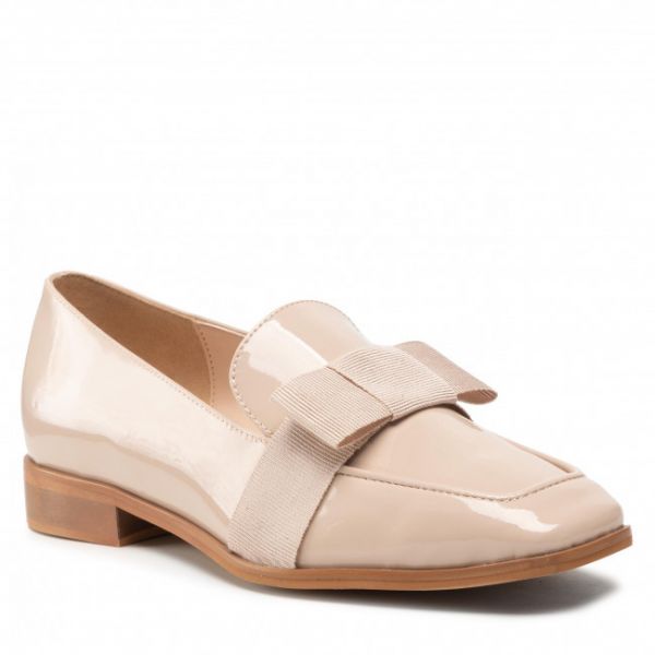 Loafers SAGAN - 4713 Beżowy Lakier Loafers SAGAN - 4713 Beżowy Lakier