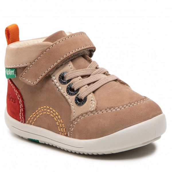 Polacchi KICKERS - Kinoe 878670-10 M Beige Rouge 113 Polacchi KICKERS - Kinoe 878670-10 M Beige Rouge 113