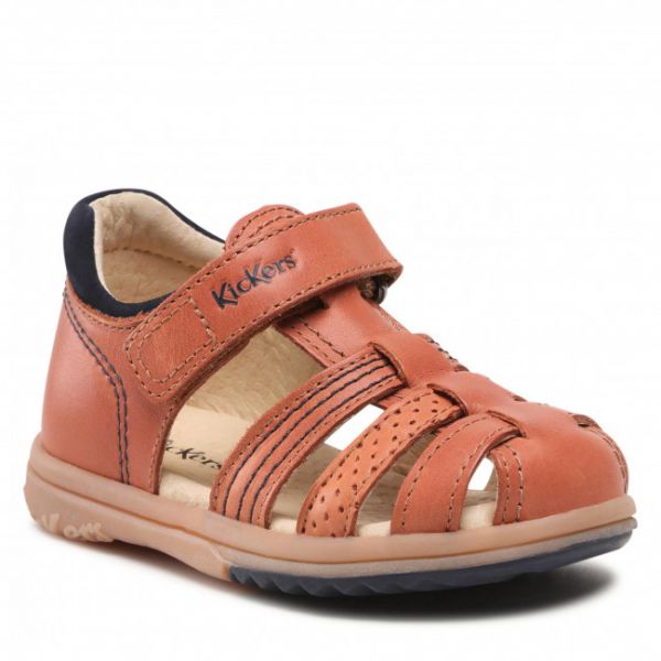 Sandali Kickers - Platiback 544884-10 Camel 114 Sandali Kickers - Platiback 544884-10 Camel 114