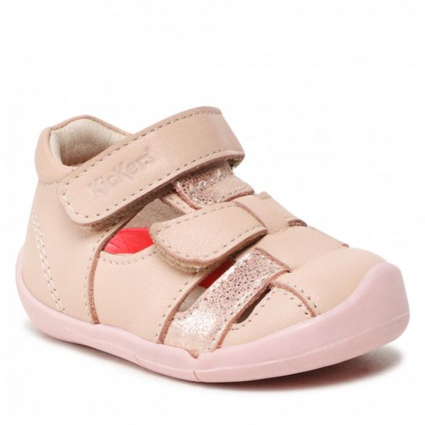 Sandali Kickers - Wasabou 858393-10 Rose Clair Metal Sandali Kickers - Wasabou 858393-10 Rose Clair Metal