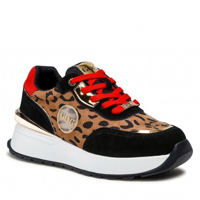 Sneakers GOE - JJ2N4103 Black/Leopard