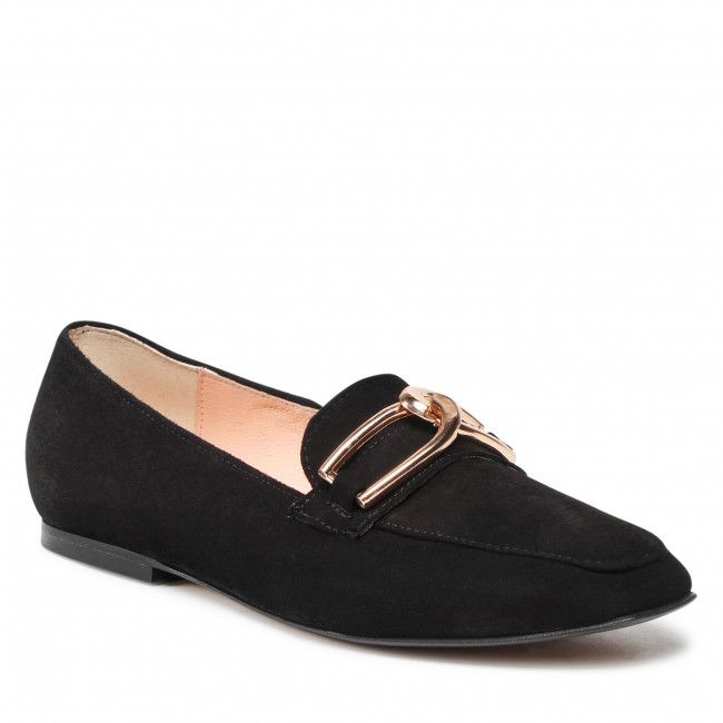 Loafers BALDACCINI - 1675500 Czarny Zamsz