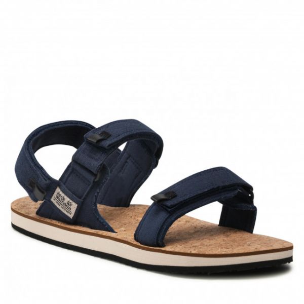 Sandali Jack Wolfskin - Ecostride 2 Sandal M 4051781 Blue/Cork Sandali Jack Wolfskin - Ecostride 2 Sandal M 4051781 Blue/Cork