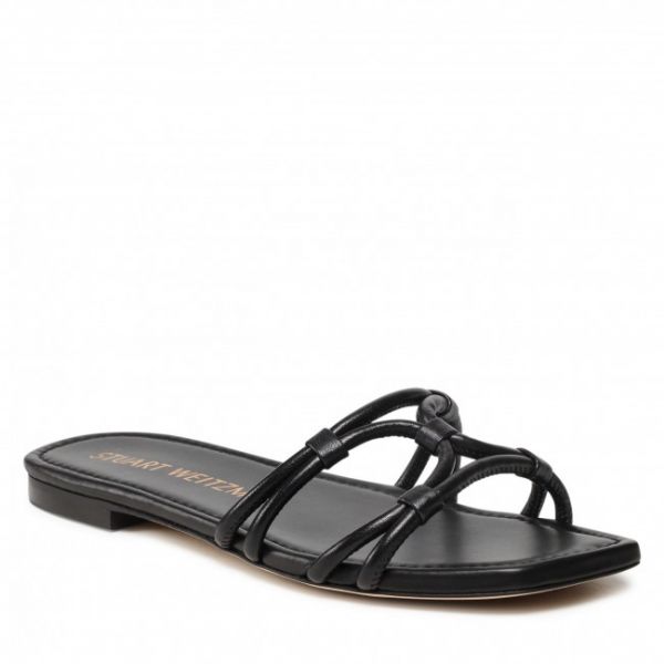 Ciabatte STUART WEITZMAN - Wovenknotslidesandal SA616 Black