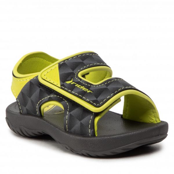 Sandali Rider - Basic Sandal V Baby 83070 Black/Neon Yellow 25135 Sandali Rider - Basic Sandal V Baby 83070 Black/Neon Yellow 25135