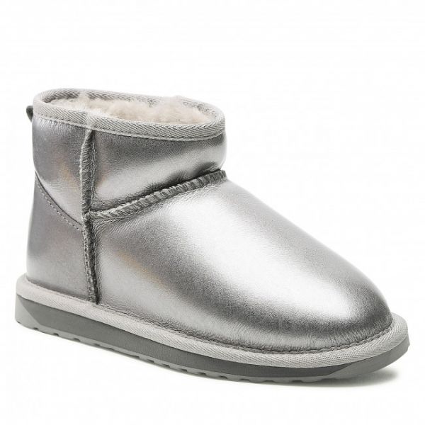 Scarpe EMU Australia - Stinger Micro Glossy W12613 Dark Silver Scarpe EMU Australia - Stinger Micro Glossy W12613 Dark Silver