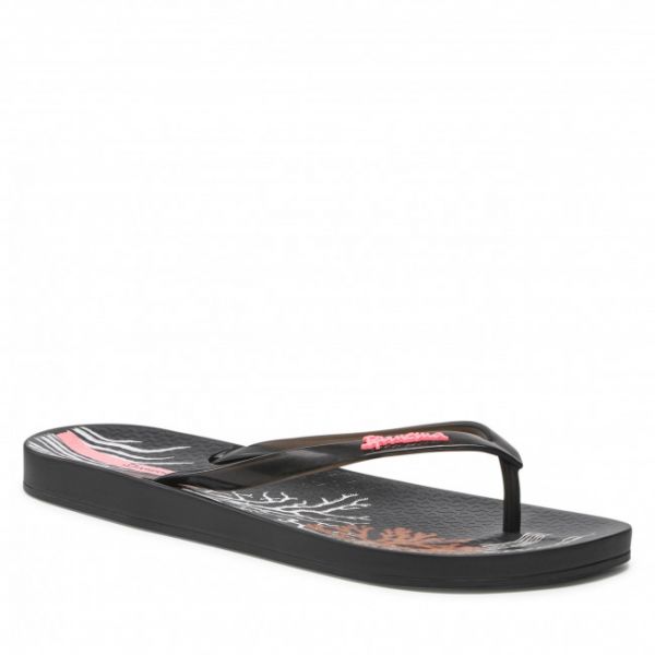 Infradito IPANEMA - Anat. Glossy Fem 82895 Black/Whote 21194