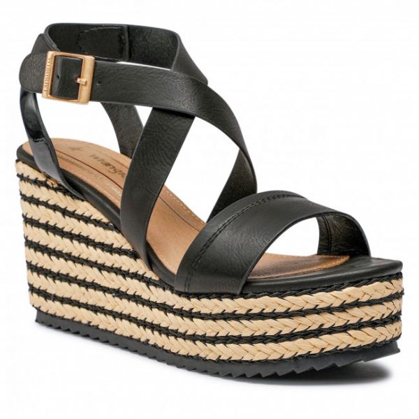 Espadrillas WRANGLER - Marbella Cross WL21640A Black 062