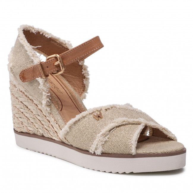 Espadrillas WRANGLER - Maiorca Cross WL21700A Ecru/Gold 924