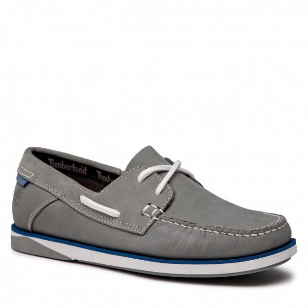 Mocassini Timberland - Atlantis Break Boat Shoe TB0A2A1W0851 Medium Grey Nubuck