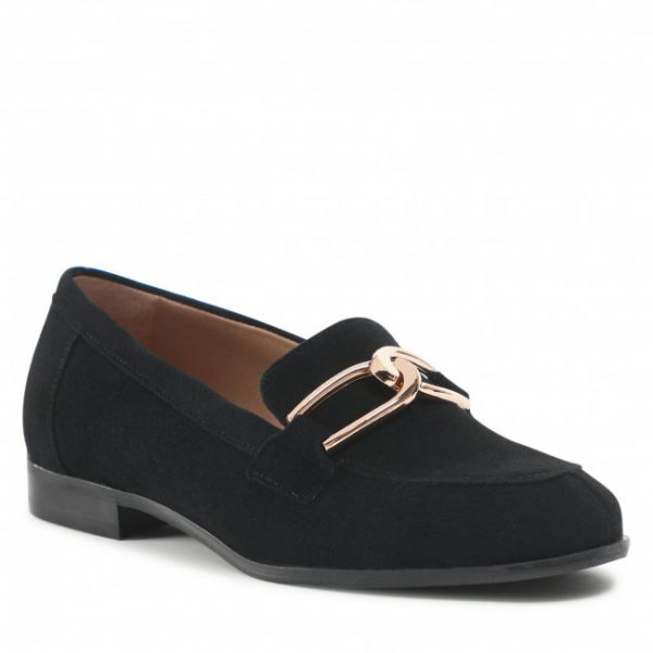 Loafers EKSBUT - 2D-6375-136 Czarny Loafers EKSBUT - 2D-6375-136 Czarny