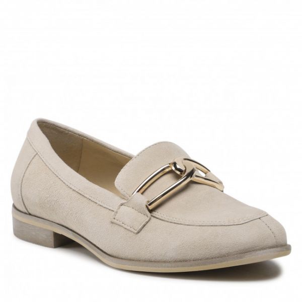 Loafers EKSBUT - 2D-6375-L5 Beżowy Loafers EKSBUT - 2D-6375-L5 Beżowy
