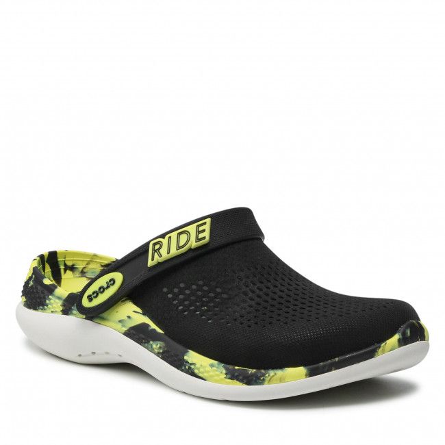 Ciabatte CROCS - Literide 360 Marbled 207634 Black/Citrus