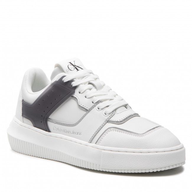 Sneakers Calvin Klein Jeans - Chunky Cupsole Laceup Low Tpu M YW0YW00812 White/Silver 0LC