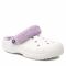 Ciabatte Crocs - Baya Lined Fuzz Strap Clog 206633 White/Lavender
