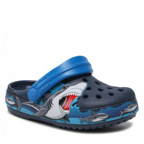 Ciabatte Crocs - Fl Shark Lights Clog K 207070 Navy Ciabatte Crocs - Fl Shark Lights Clog K 207070 Navy
