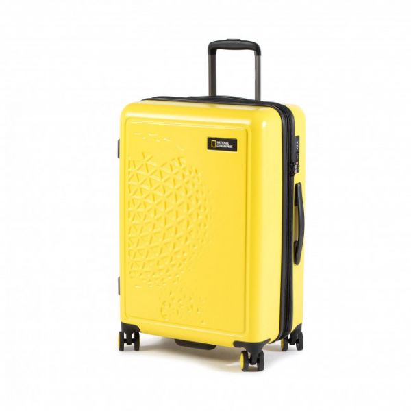 Valigia rigida media NATIONAL GEOGRAPHIC - Globe H162HA.60.68 Yellow 68