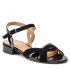 Sandali SAGAN - 4812 Czarny Lakier/Czarny Welur