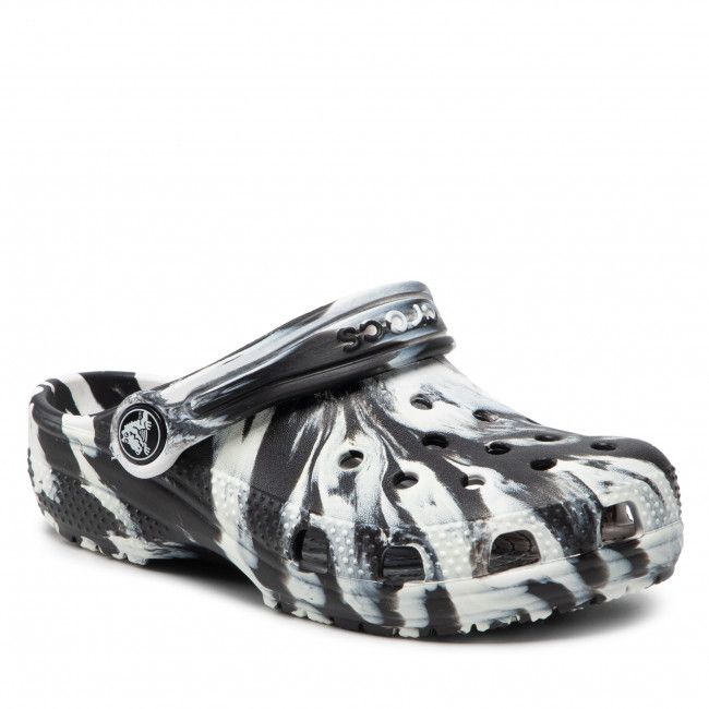 Ciabatte Crocs - Classic Marbled Clog 207464 Black/White