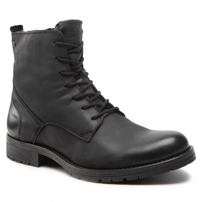 Stivali JACK&amp;JONES - Jfworca Leather 12159497 Anthracite