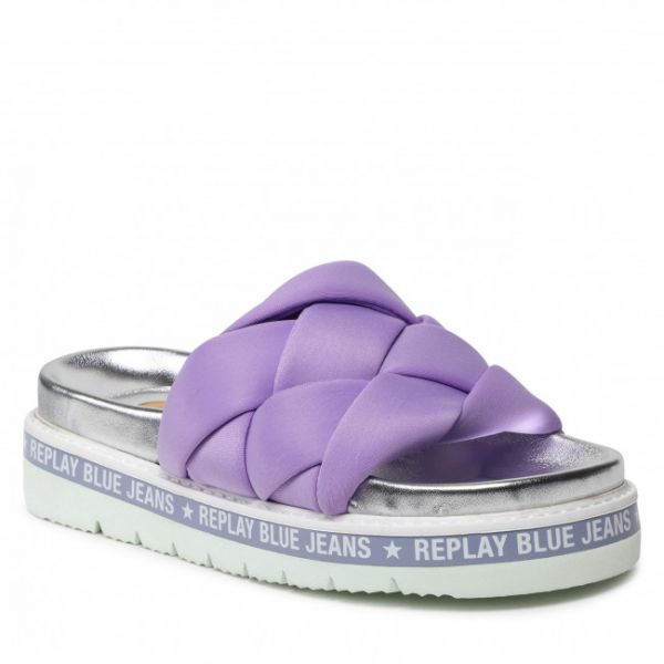 Klapki REPLAY - Muddy Braid GWF81.000.C0021T Lilac 0032 Klapki REPLAY - Muddy Braid GWF81.000.C0021T Lilac 0032