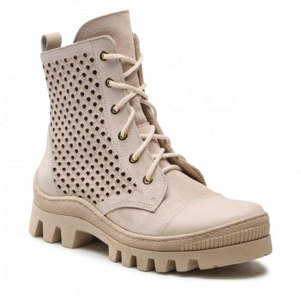 Scarponcini R.POLAŃSKI - 1470 Beżowy Zamsz/Beżowy Lico