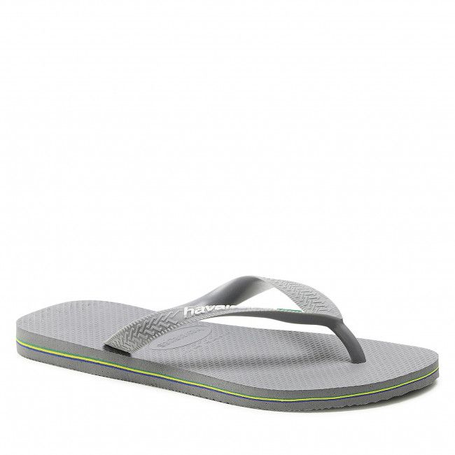 Infradito HAVAIANAS - Brasil Logo 41108505002 Steel Grey/Steel