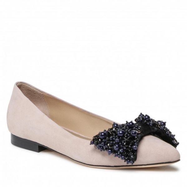 Ballerine CUSTOMMADE - Annabella Crystal Bow 999621021 Fawn 604 Ballerine CUSTOMMADE - Annabella Crystal Bow 999621021 Fawn 604