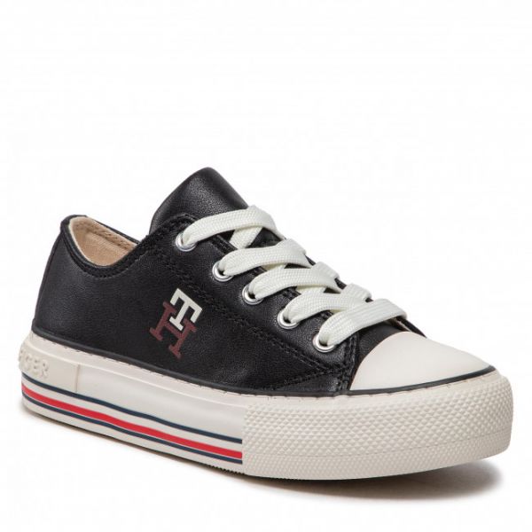 Scarpe da ginnastica Tommy Hilfiger - Low Cut Lace-Up Sneaker T3A9-32287-1355 m Black 999 Scarpe da ginnastica Tommy Hilfiger - Low Cut Lace-Up Sneaker T3A9-32287-1355 m Black 999