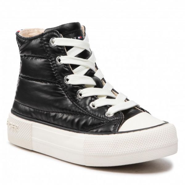 Scarpe da ginnastica Tommy Hilfiger - High Top Lace-Up Sneaker T3A9-32290-1437 M Black 999 Scarpe da ginnastica Tommy Hilfiger - High Top Lace-Up Sneaker T3A9-32290-1437 M Black 999