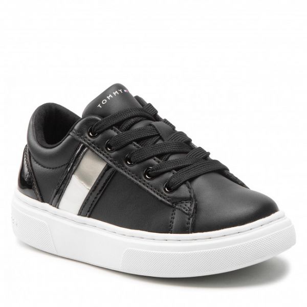 Sneakers TOMMY HILFIGER - Low Cut Lace-Up Sneaker T3A9-32310-1451 Black 999 Sneakers TOMMY HILFIGER - Low Cut Lace-Up Sneaker T3A9-32310-1451 Black 999