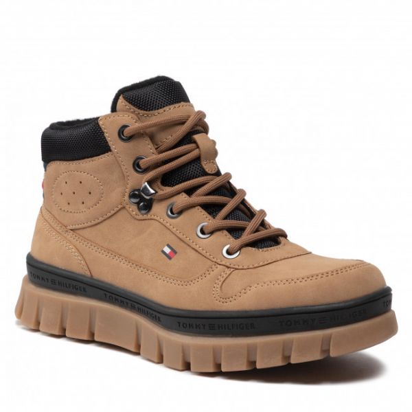 Polacchi Tommy Hilfiger - Lace-up Bootie T3B5-32517-1441 S Camel 524 Polacchi Tommy Hilfiger - Lace-up Bootie T3B5-32517-1441 S Camel 524