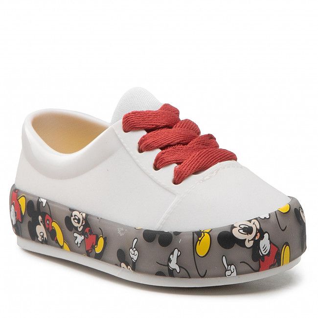 Scarpe basse MELISSA - Mini Melissa Street + Mickey A 33460 White/Fume/Red