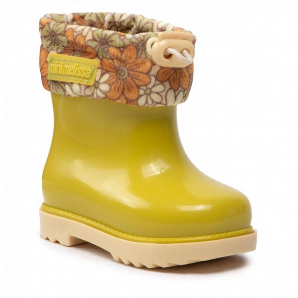 Wellington MELISSA - Mini Melissa Rain Boot III Bb 33615 Green/Yellow AB202 Wellington MELISSA - Mini Melissa Rain Boot III Bb 33615 Green/Yellow AB202