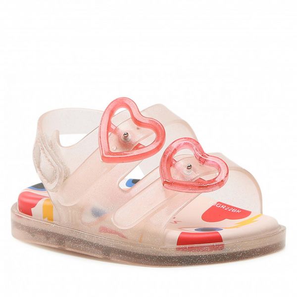 Sandali MELISSA - Mini Melissa Wide Sandal + Cap 33652 Pink/Red AD669 Sandali MELISSA - Mini Melissa Wide Sandal + Cap 33652 Pink/Red AD669