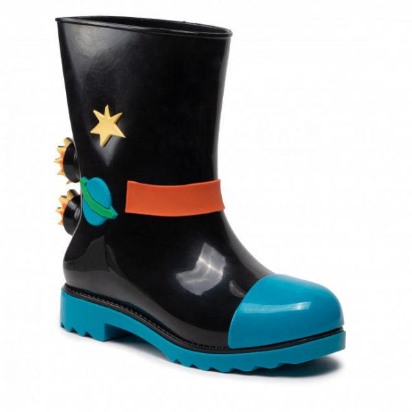 Wellington MELISSA - Mini Melissa Rain Boot + Fabula 33677 Blue/Black AF026 Wellington MELISSA - Mini Melissa Rain Boot + Fabula 33677 Blue/Black AF026