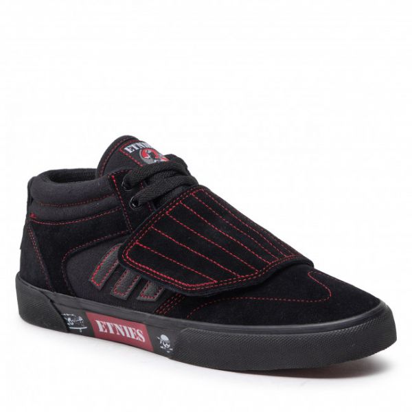 Sneakers ETNIES - Windrow Vulc Mid 4101000557595 Black/Red Sneakers ETNIES - Windrow Vulc Mid 4101000557595 Black/Red