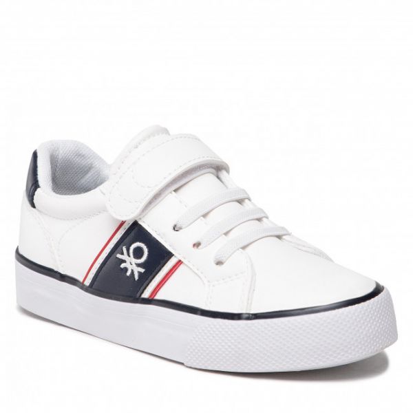Scarpe sportive United Colors Of Benetton - Crispy Ltx BTK210210 White/Navy 1032 Scarpe sportive United Colors Of Benetton - Crispy Ltx BTK210210 White/Navy 1032