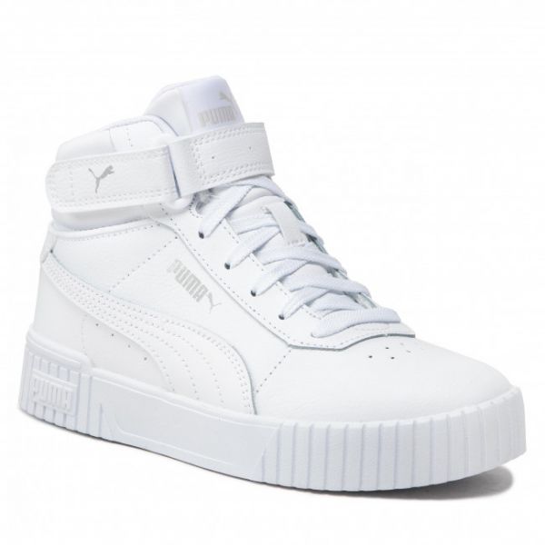 Sneakers Puma - Carina 2.0 Mid Jr 387376 02 Puma White/White/Silver Sneakers Puma - Carina 2.0 Mid Jr 387376 02 Puma White/White/Silver