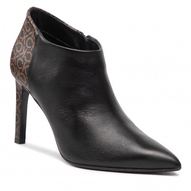 Tronchetti Calvin Klein - Essential Ankle Bootie 90-Mn Mix HW0HW01316 Black/Brown Mono 0GL