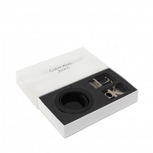 Cintura da uomo Calvin Klein Jeans - Classic + Monogram Belt 35mm K50K509914 BDS