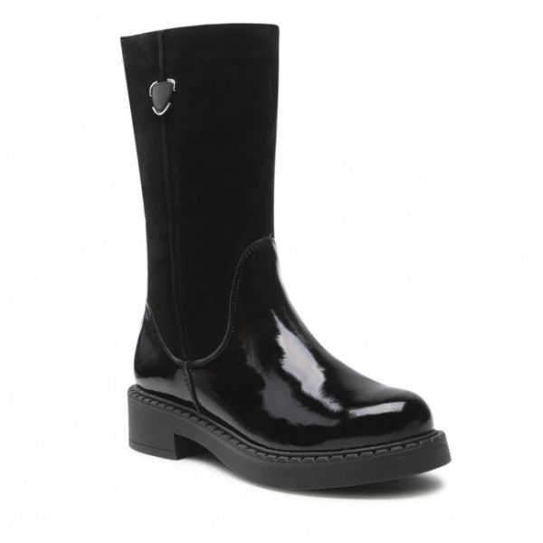 Stivali Pollonus - 5-1430-001 Czarny Naplak/Welur Stivali Pollonus - 5-1430-001 Czarny Naplak/Welur