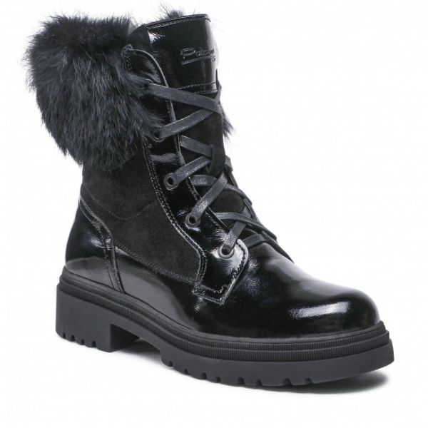 Tronchetti Pollonus - 5-1453-002 Czarny Naplak/Welur