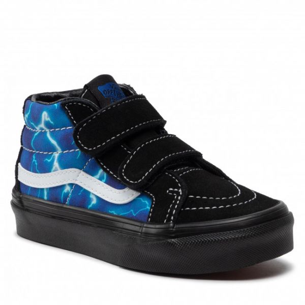 Sneakers VANS - Sk8-Mid Reissu VN0A38HHY611 Glow Lightning Black/Blue Sneakers VANS - Sk8-Mid Reissu VN0A38HHY611 Glow Lightning Black/Blue